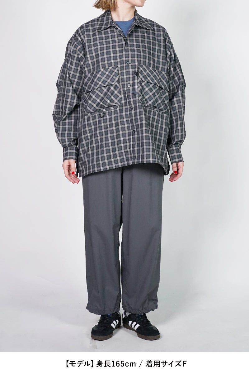 DAIWA PIER 39(ダイワピア39) W's TECH SPORTS OPEN COLLAR SHIRT LS GREN PLAID ウィメンズ テックスポーツオープンカラーシャツ長袖グレンチェック BE-82026L