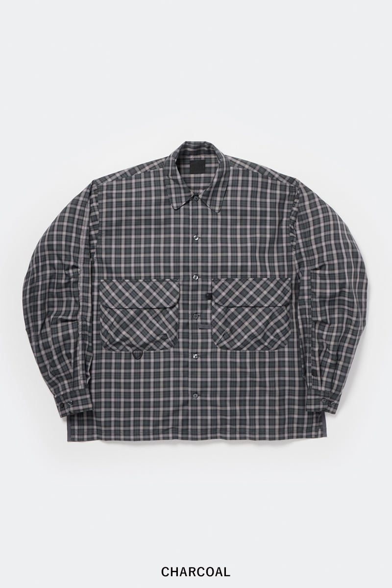 DAIWA PIER 39(ダイワピア39) TECH SPORTS OPEN COLLAR SHIRT L/S GREN PLAID テックスポーツオープンカラーシャツ長袖グレンチェック BE-82026