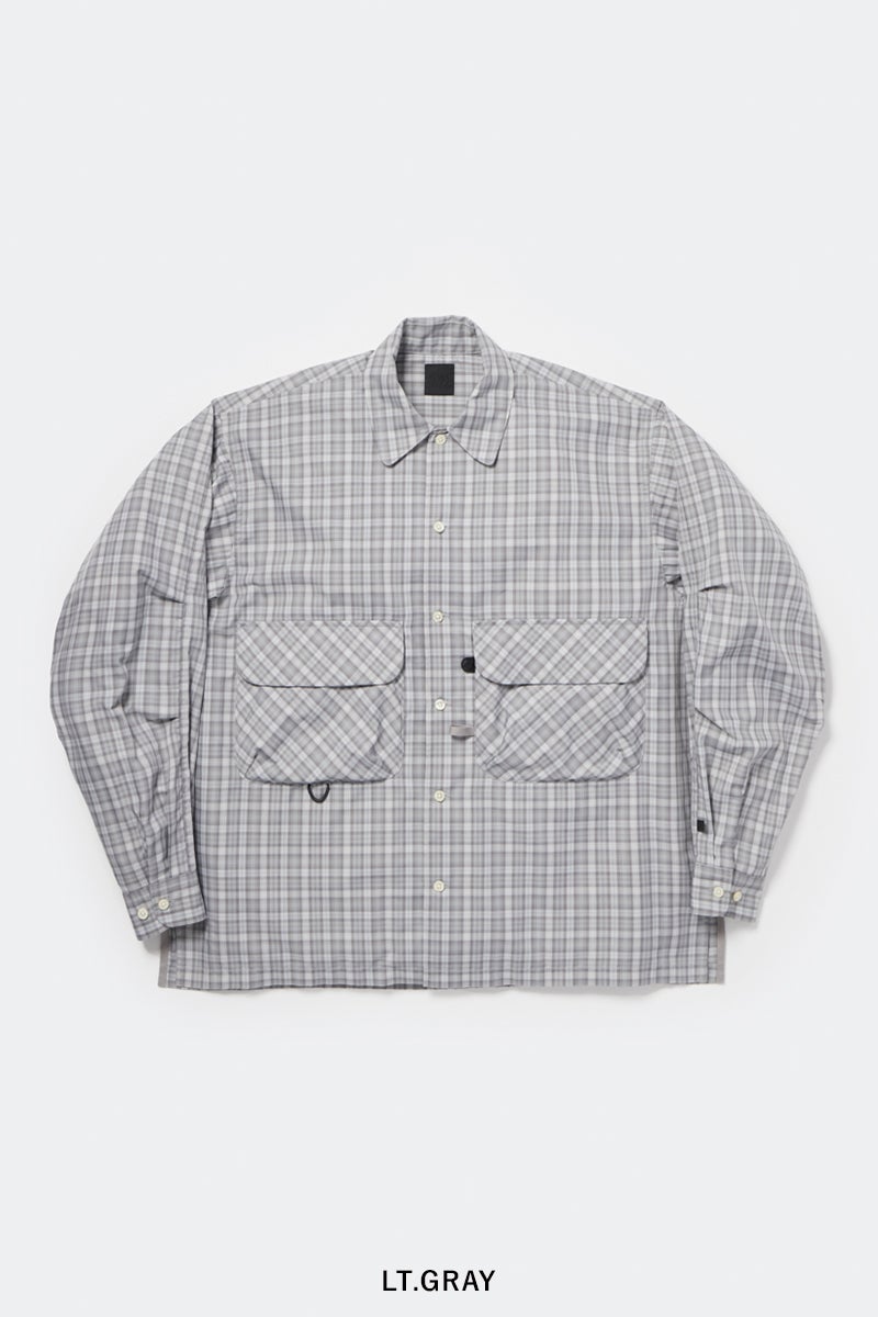 DAIWA PIER 39(ダイワピア39) TECH SPORTS OPEN COLLAR SHIRT L/S GREN PLAID テックスポーツオープンカラーシャツ長袖グレンチェック BE-82026