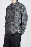 DAIWA PIER 39(ダイワピア39) TECH SPORTS OPEN COLLAR SHIRT L/S GREN PLAID テックスポーツオープンカラーシャツ長袖グレンチェック BE-82026