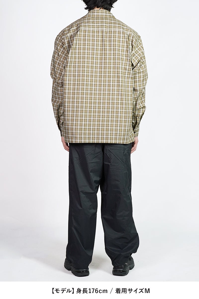 DAIWA PIER 39(ダイワピア39) TECH SPORTS OPEN COLLAR SHIRT L/S GREN PLAID テックスポーツオープンカラーシャツ長袖グレンチェック BE-82026