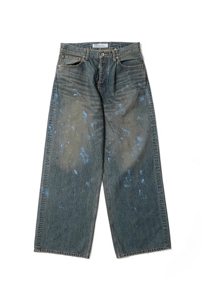 DAIRIKU(ダイリク) "Paint" Wide Denim Pants ペイント ワイドデニムパンツ 26SS D8