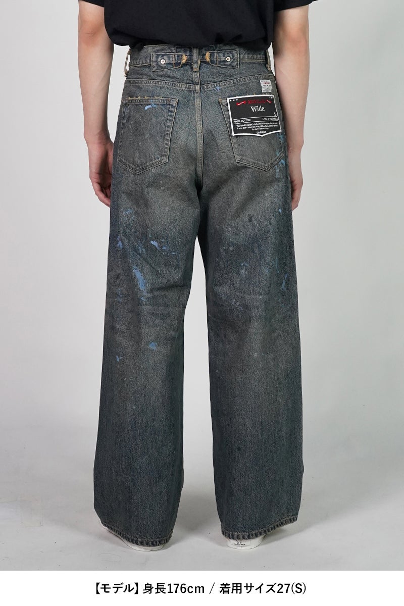 DAIRIKU(ダイリク) "Paint" Wide Denim Pants ペイント ワイドデニムパンツ 26SS D8