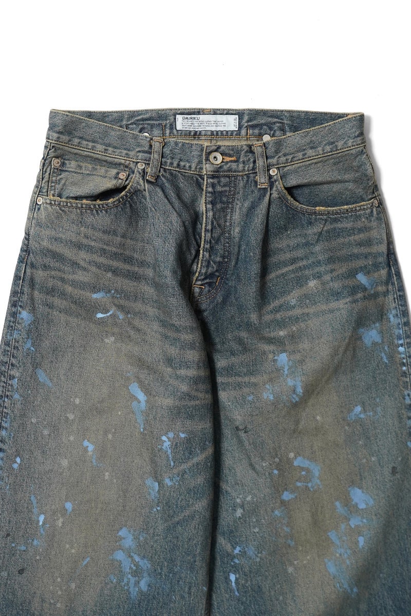 DAIRIKU(ダイリク) "Paint" Wide Denim Pants ペイント ワイドデニムパンツ 26SS D8