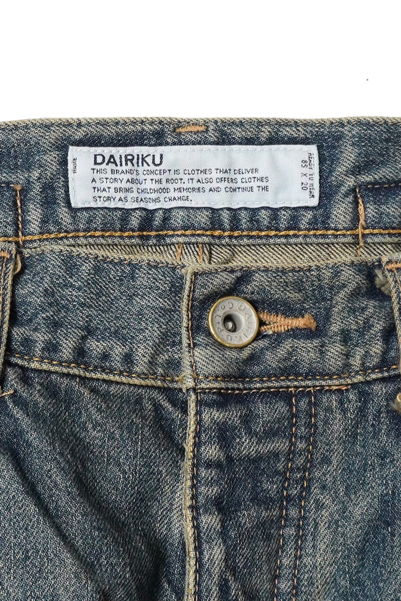 DAIRIKU(ダイリク) "Paint" Wide Denim Pants ペイント ワイドデニムパンツ 26SS D8