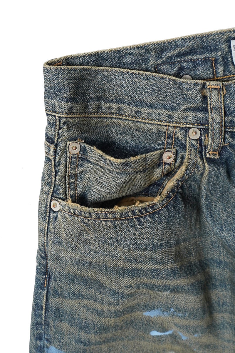DAIRIKU(ダイリク) "Paint" Wide Denim Pants ペイント ワイドデニムパンツ 26SS D8