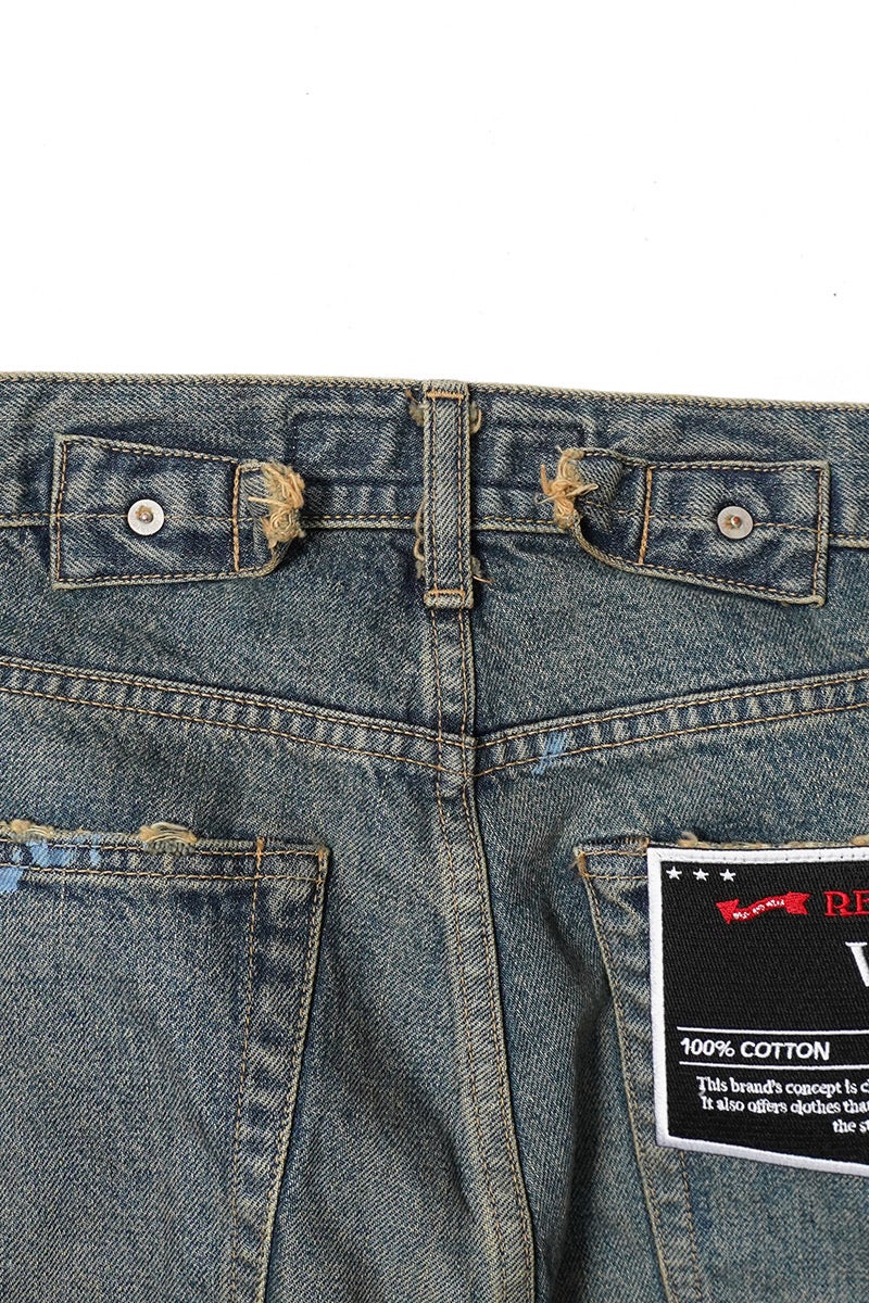 DAIRIKU(ダイリク) "Paint" Wide Denim Pants ペイント ワイドデニムパンツ 26SS D8