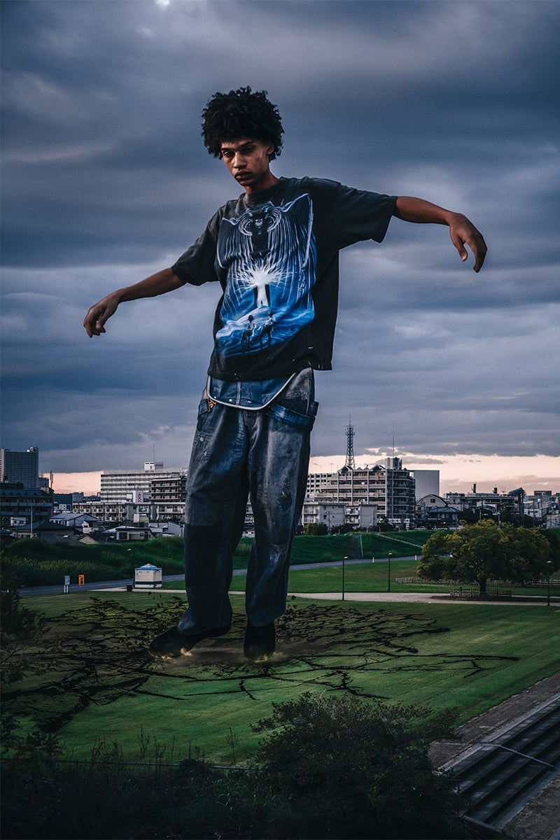 SAINT Mxxxxxx(セントマイケル) SM-MK8-0000-C77 / AOT_SS TEE / ATTACK ON TITAN / BLK 進撃の巨人半袖Tシャツ