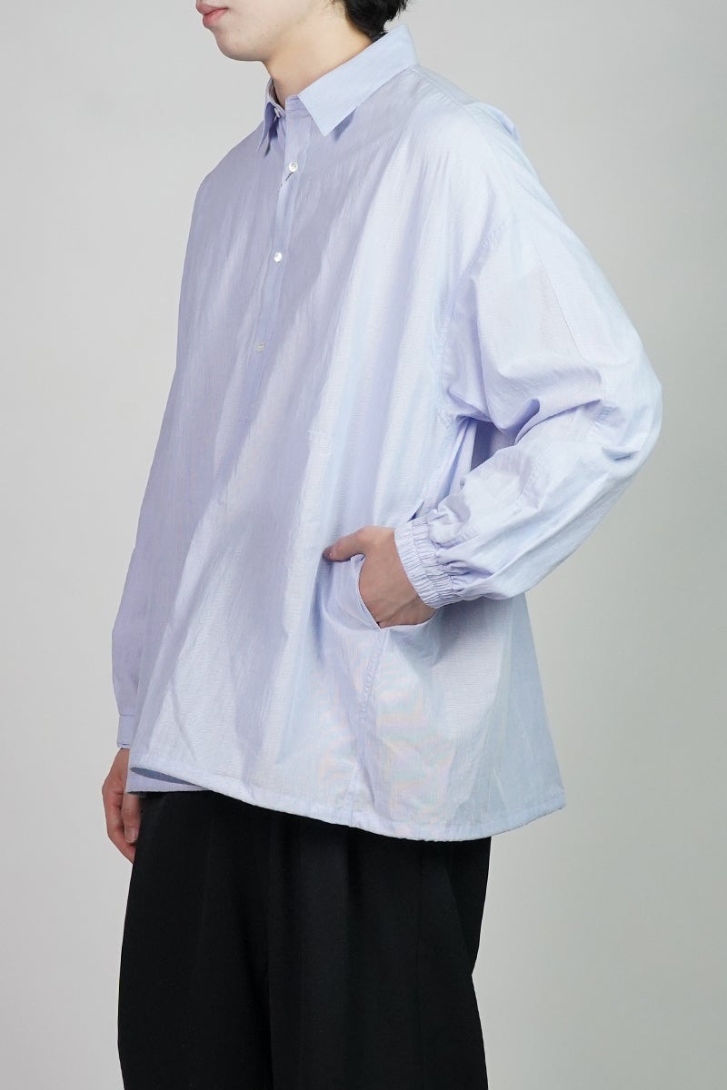 Graphpaper(グラフペーパー) Seersucker Pullover Shirt シアーサッカープルオーバーシャツ GU261-50445