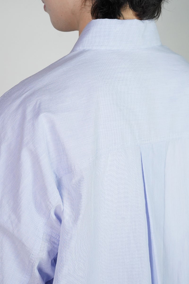 Graphpaper(グラフペーパー) Seersucker Pullover Shirt シアーサッカープルオーバーシャツ GU261-50445