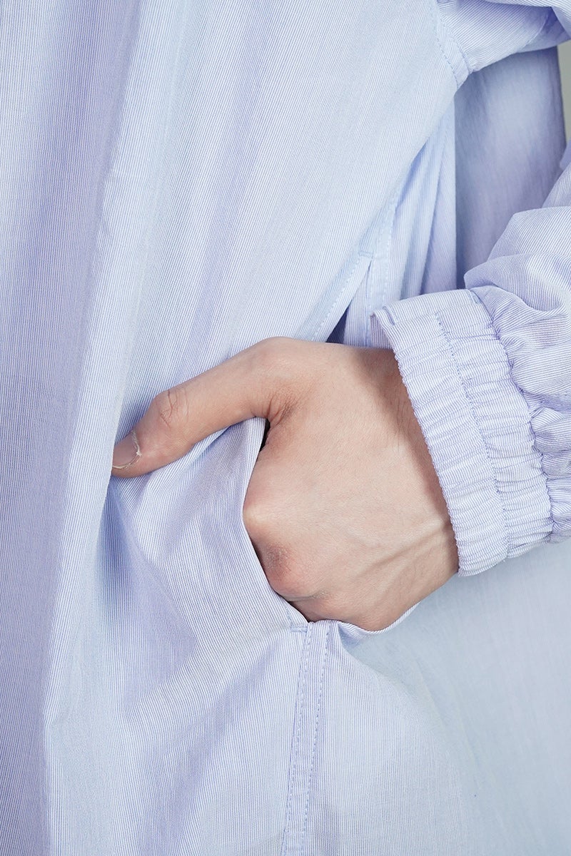 Graphpaper(グラフペーパー) Seersucker Pullover Shirt シアーサッカープルオーバーシャツ GU261-50445