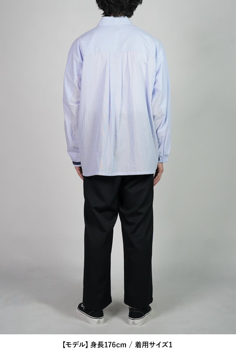 Graphpaper(グラフペーパー) Seersucker Pullover Shirt シアーサッカープルオーバーシャツ GU261-50445