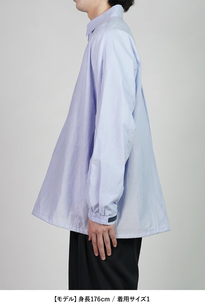 Graphpaper(グラフペーパー) Seersucker Pullover Shirt シアーサッカープルオーバーシャツ GU261-50445