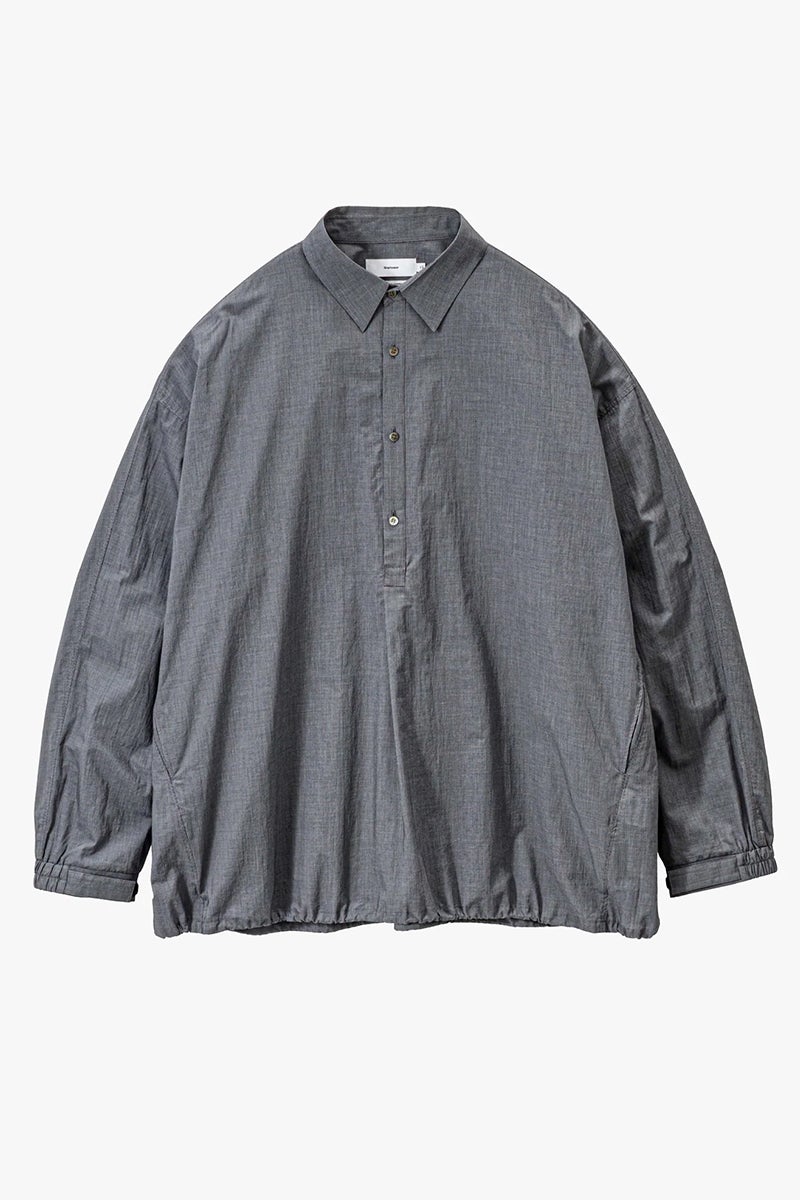 Graphpaper(グラフペーパー) Seersucker Pullover Shirt シアーサッカープルオーバーシャツ GU261-50445