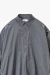 Graphpaper(グラフペーパー) Seersucker Pullover Shirt シアーサッカープルオーバーシャツ GU261-50445