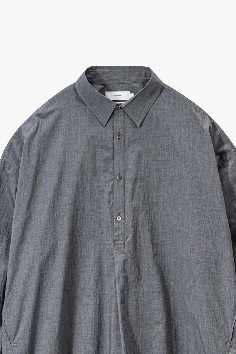 Graphpaper(グラフペーパー) Seersucker Pullover Shirt シアーサッカープルオーバーシャツ GU261-50445