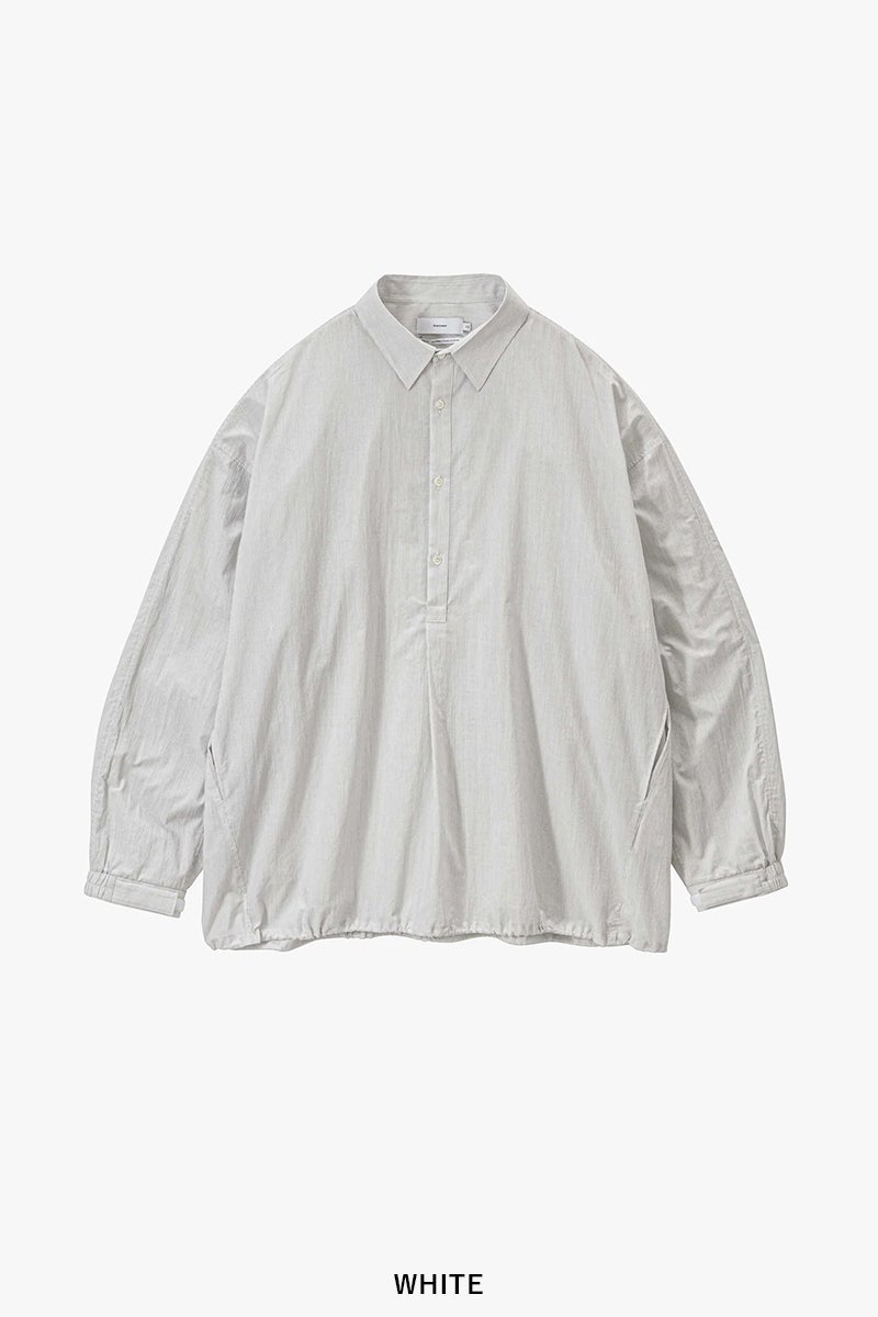 Graphpaper(グラフペーパー) Seersucker Pullover Shirt シアーサッカープルオーバーシャツ GU261-50445