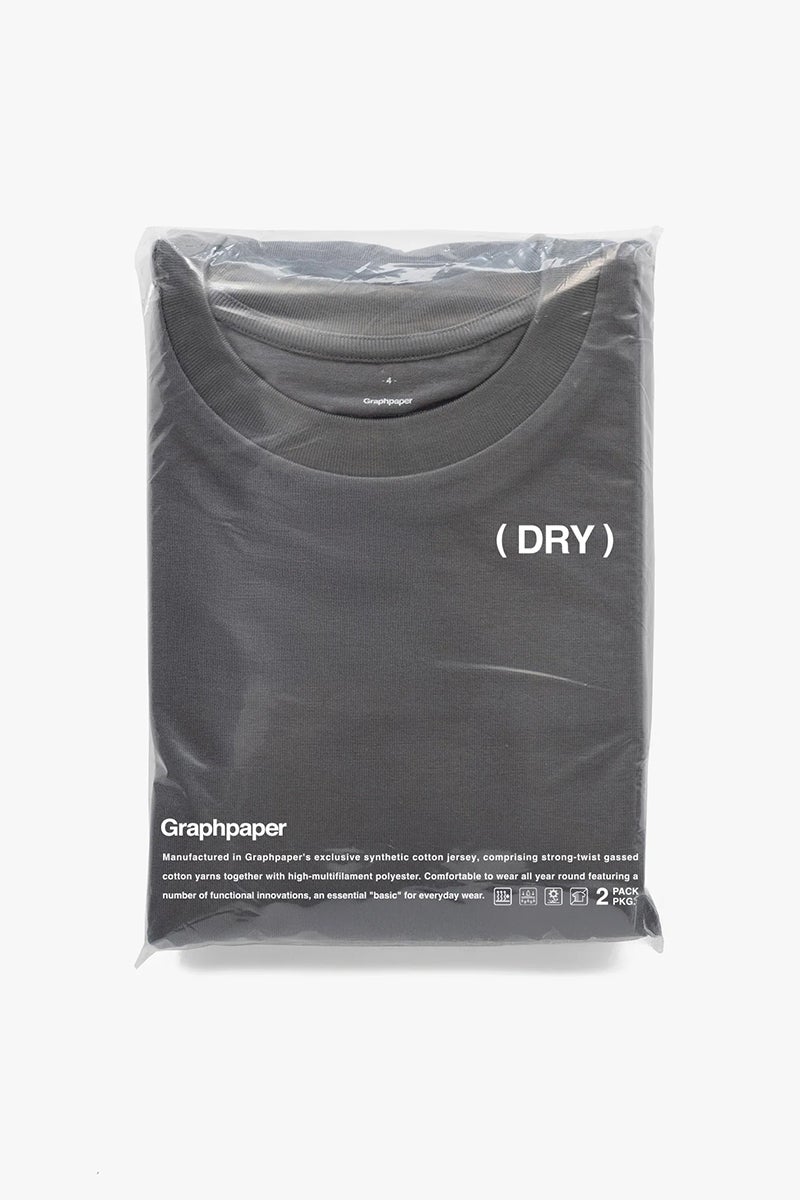 Graphpaper(グラフペーパー) DRY 2-Pack Crew Neck Tee ドライ2パッククルーネックTシャツ GU261-70118B