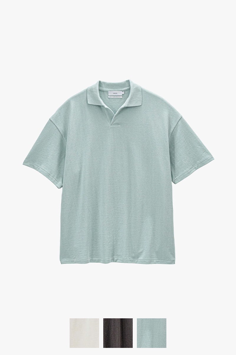 Graphpaper(グラフペーパー) Cotton Pique Jersey S/S Skipper Polo コットンピケジャージー半袖スキッパーポロシャツ GU261-70416