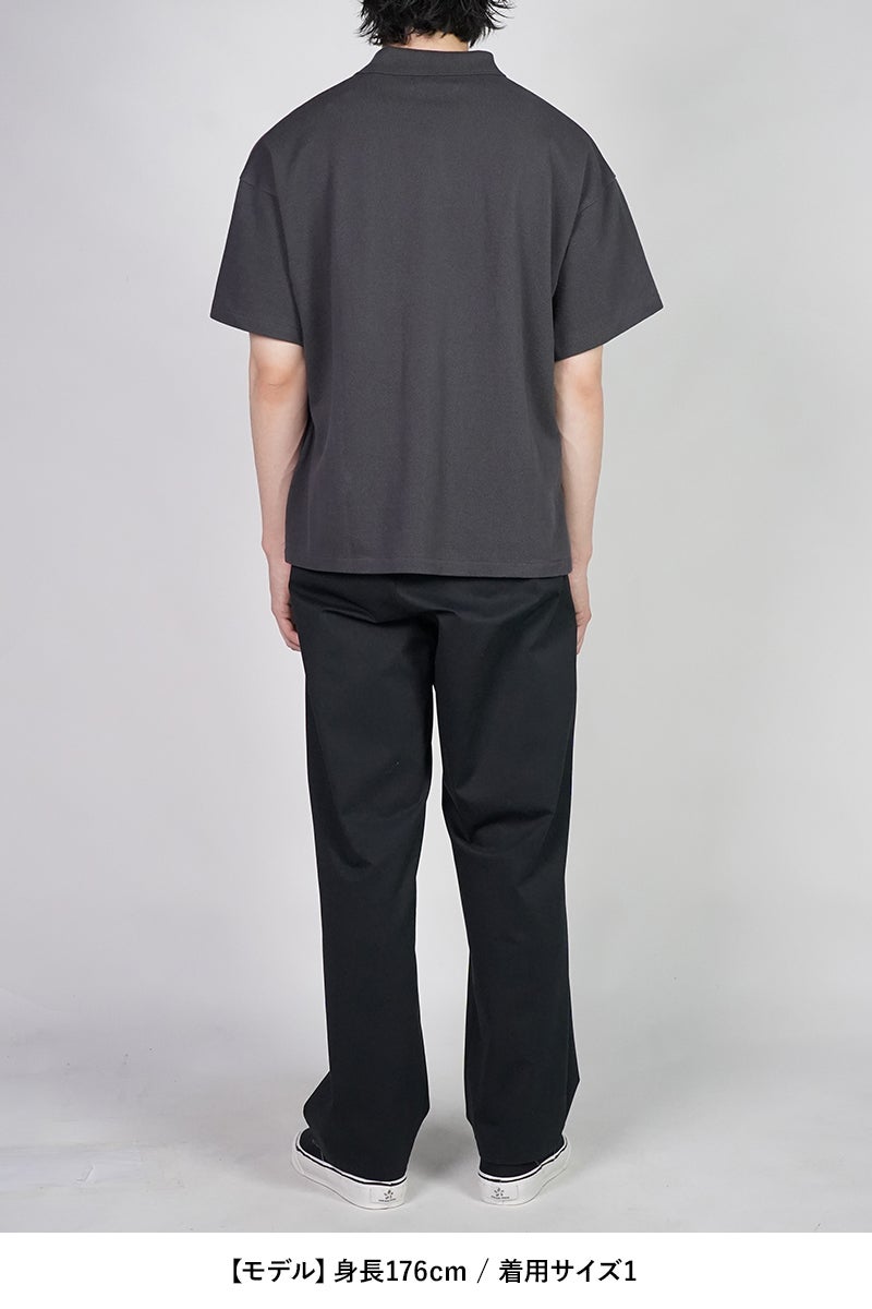 Graphpaper(グラフペーパー) Cotton Pique Jersey S/S Skipper Polo コットンピケジャージー半袖スキッパーポロシャツ GU261-70416