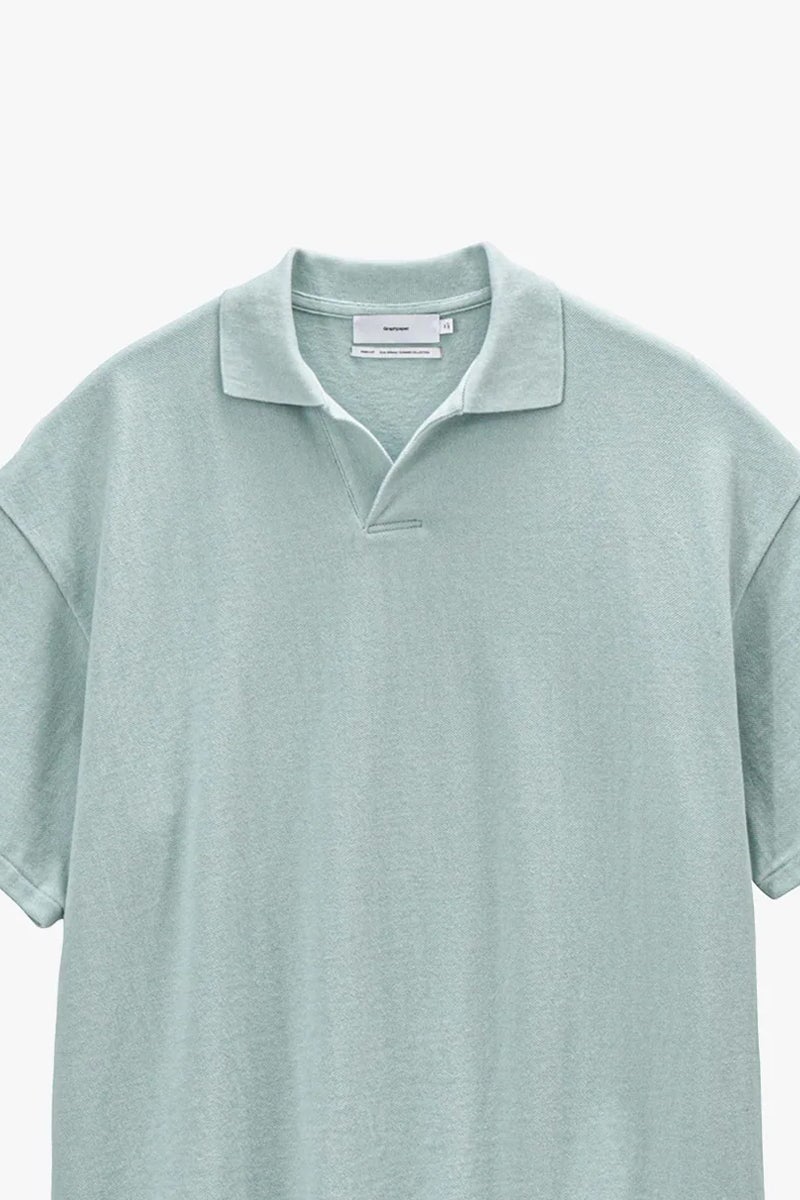 Graphpaper(グラフペーパー) Cotton Pique Jersey S/S Skipper Polo コットンピケジャージー半袖スキッパーポロシャツ GU261-70416