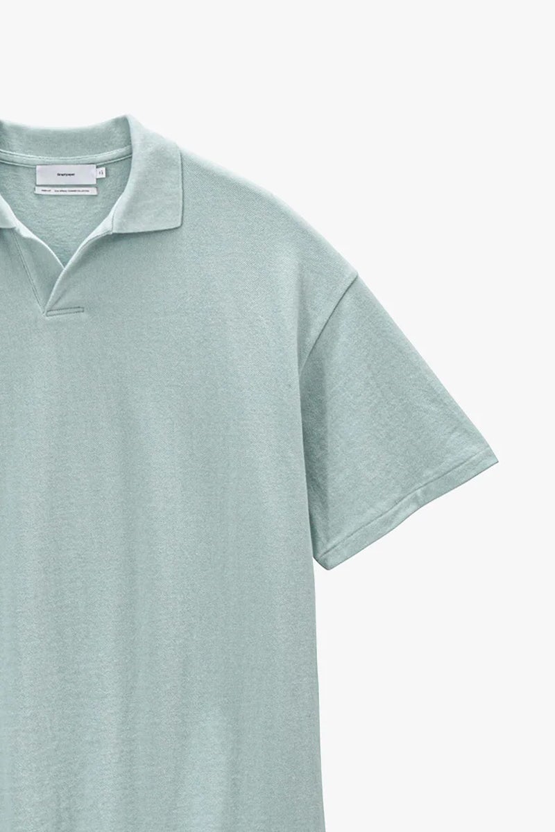 Graphpaper(グラフペーパー) Cotton Pique Jersey S/S Skipper Polo コットンピケジャージー半袖スキッパーポロシャツ GU261-70416