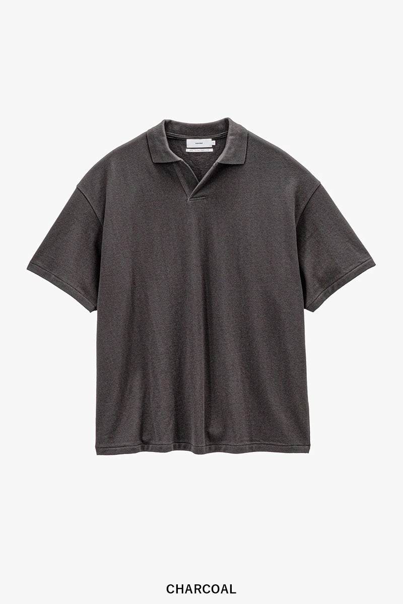 Graphpaper(グラフペーパー) Cotton Pique Jersey S/S Skipper Polo コットンピケジャージー半袖スキッパーポロシャツ GU261-70416