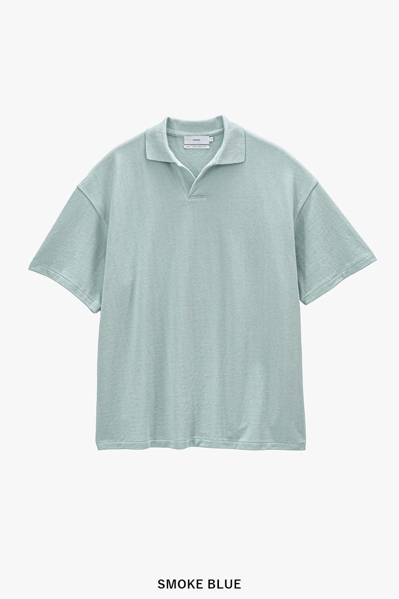 Graphpaper(グラフペーパー) Cotton Pique Jersey S/S Skipper Polo コットンピケジャージー半袖スキッパーポロシャツ GU261-70416