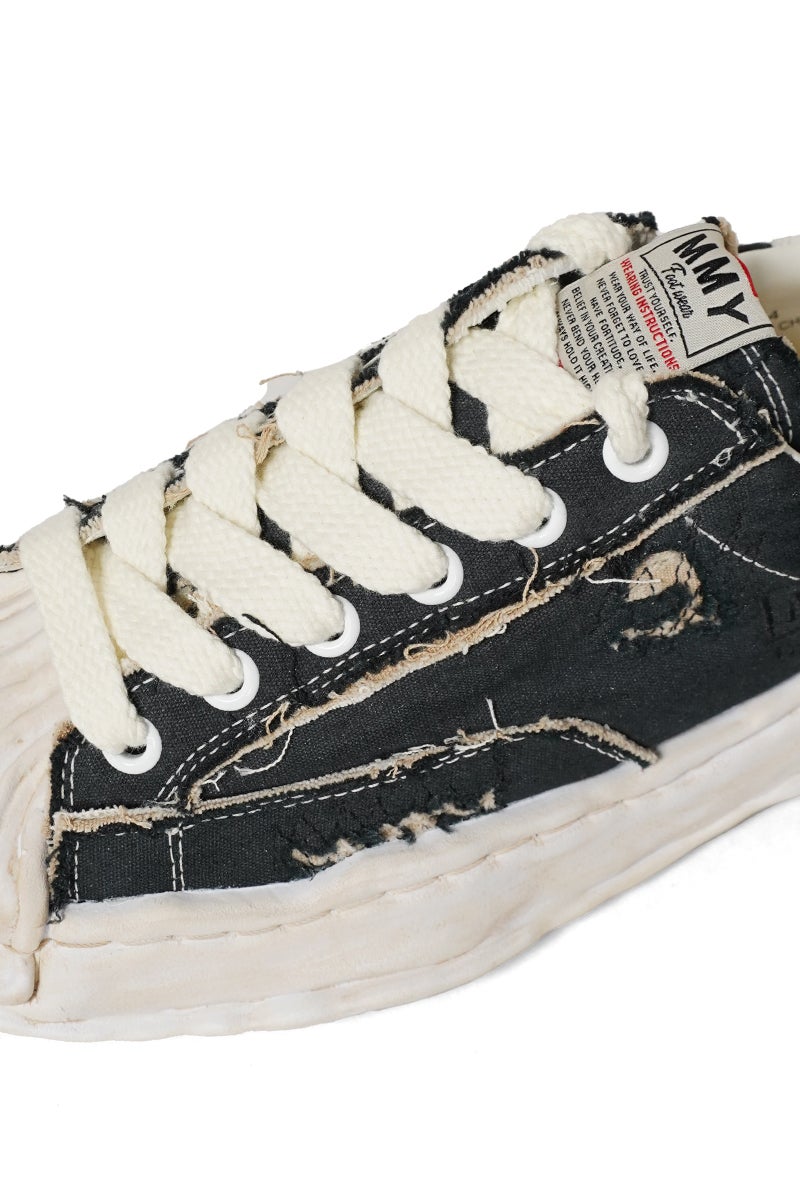  Maison MIHARA YASUHIRO(メゾン ミハラヤスヒロ) BLAKEY / original sole ripping and over dyeing canvas Low -Top sneaker ベイカー リッピングオーバーダイ A16FW729