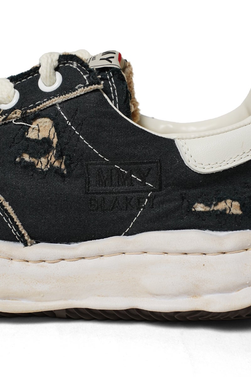  Maison MIHARA YASUHIRO(メゾン ミハラヤスヒロ) BLAKEY / original sole ripping and over dyeing canvas Low -Top sneaker ベイカー リッピングオーバーダイ A16FW729