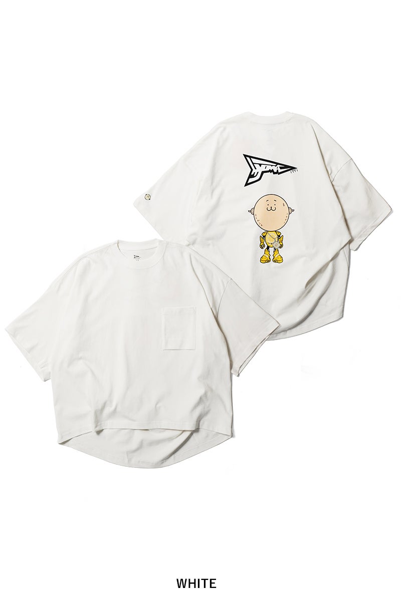 ITTI(イッチ) MARY COCOON POCKET SHORT-SLEEVE CUTSEW / HYOMA マリーコクーン半袖ポケットTシャツ ヒョーマ君 ITTI-GOODS-103-HYM