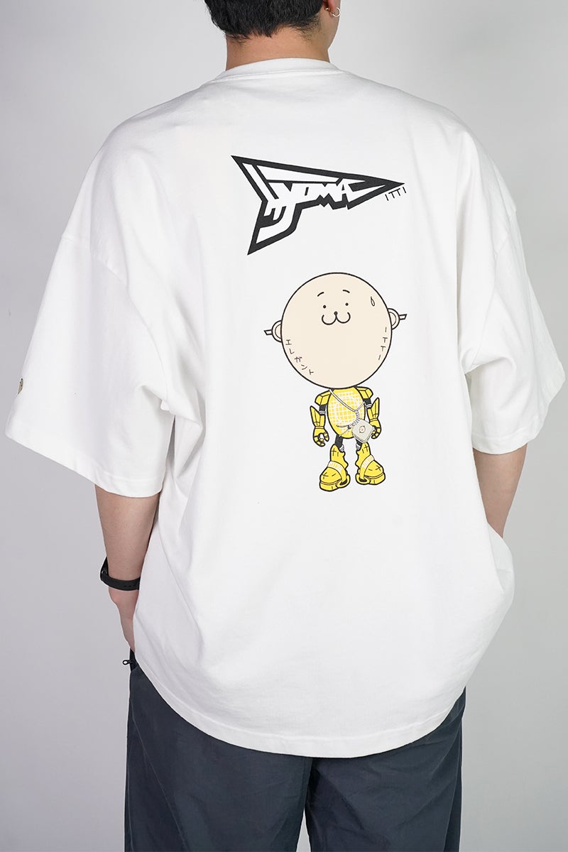 ITTI(イッチ) MARY COCOON POCKET SHORT-SLEEVE CUTSEW / HYOMA マリーコクーン半袖ポケットTシャツ ヒョーマ君 ITTI-GOODS-103-HYM