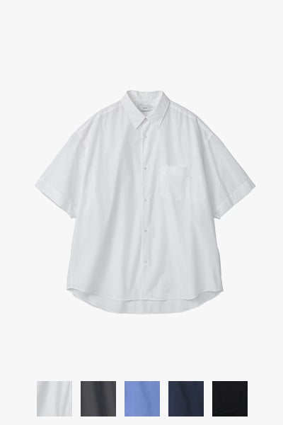 Graphpaper(グラフペーパー)Broad S/S Oversized Regular Collar Shirt ブロードオーバーサイズレギュラーカラー半袖シャツ GM261-50003B