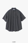 Graphpaper(グラフペーパー)Broad S/S Oversized Regular Collar Shirt ブロードオーバーサイズレギュラーカラー半袖シャツ GM261-50003B