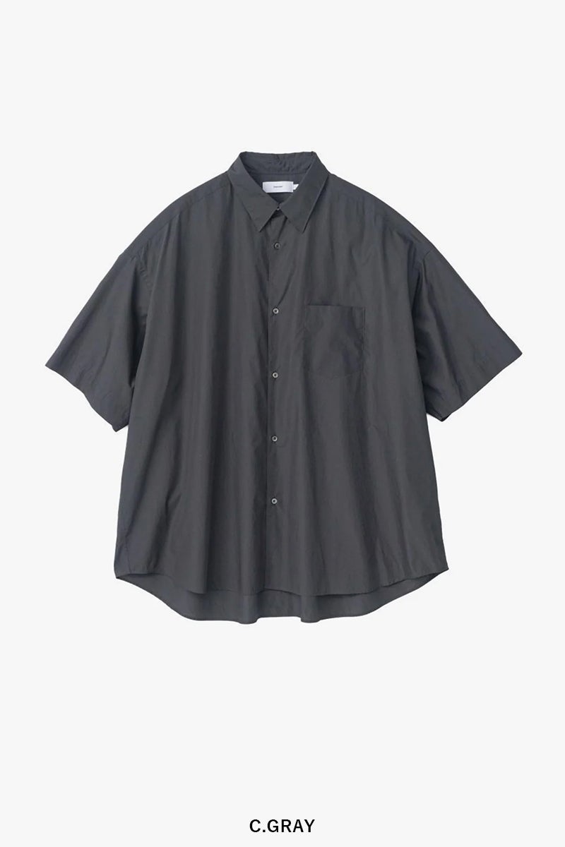 Graphpaper(グラフペーパー)Broad S/S Oversized Regular Collar Shirt ブロードオーバーサイズレギュラーカラー半袖シャツ GM261-50003B