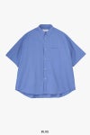 Graphpaper(グラフペーパー)Broad S/S Oversized Regular Collar Shirt ブロードオーバーサイズレギュラーカラー半袖シャツ GM261-50003B