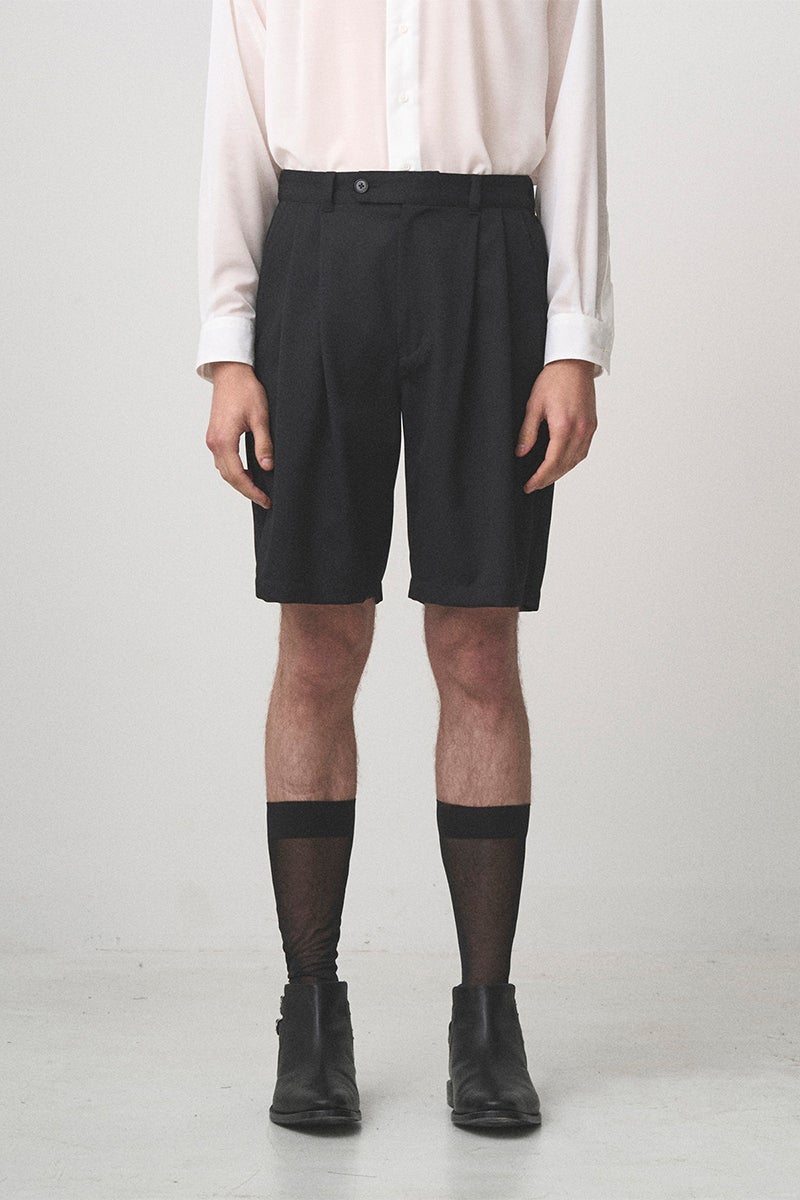 JUHA(ユハ) 2TUCK EASY SHORTS ツータックイージーショーツ 10230804-1