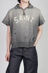  SAINT Mxxxxxx(セントマイケル) SM-MK8-0000-052 / SS HALF ZIP SWEAT / SAINT / CHARCOAL ハーフジップスウェット