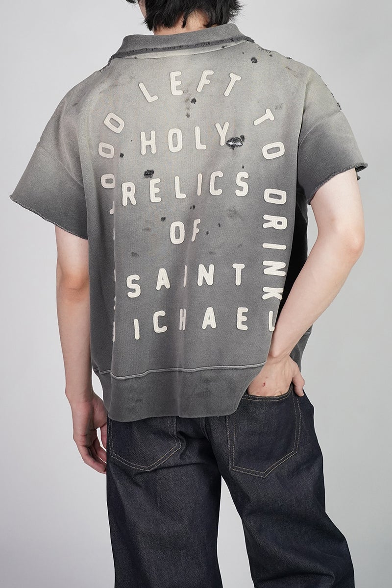  SAINT Mxxxxxx(セントマイケル) SM-MK8-0000-052 / SS HALF ZIP SWEAT / SAINT / CHARCOAL ハーフジップスウェット