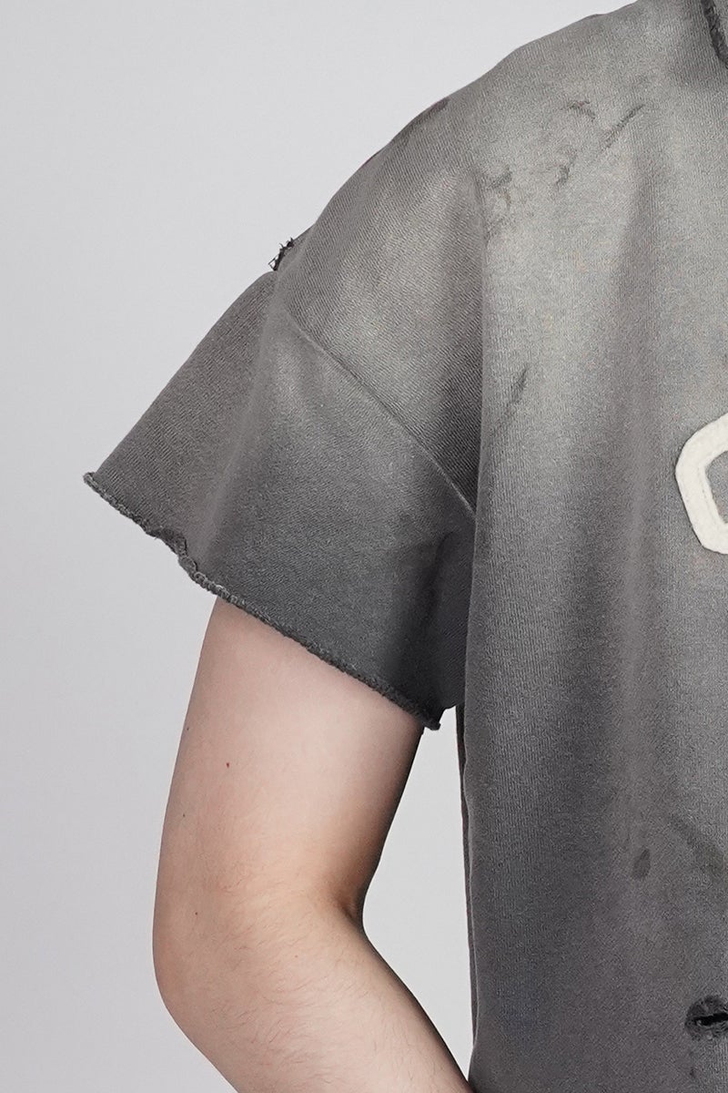  SAINT Mxxxxxx(セントマイケル) SM-MK8-0000-052 / SS HALF ZIP SWEAT / SAINT / CHARCOAL ハーフジップスウェット