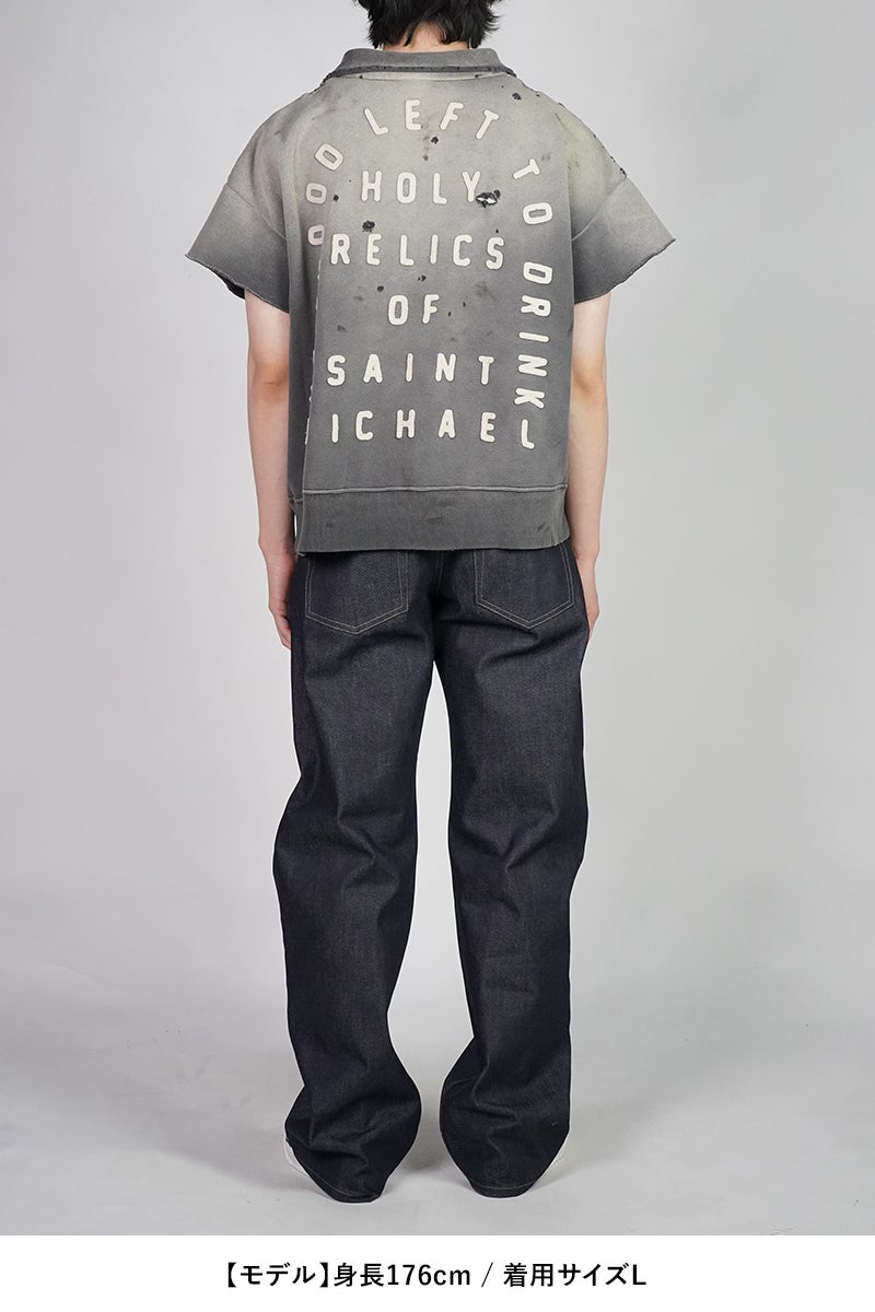  SAINT Mxxxxxx(セントマイケル) SM-MK8-0000-052 / SS HALF ZIP SWEAT / SAINT / CHARCOAL ハーフジップスウェット