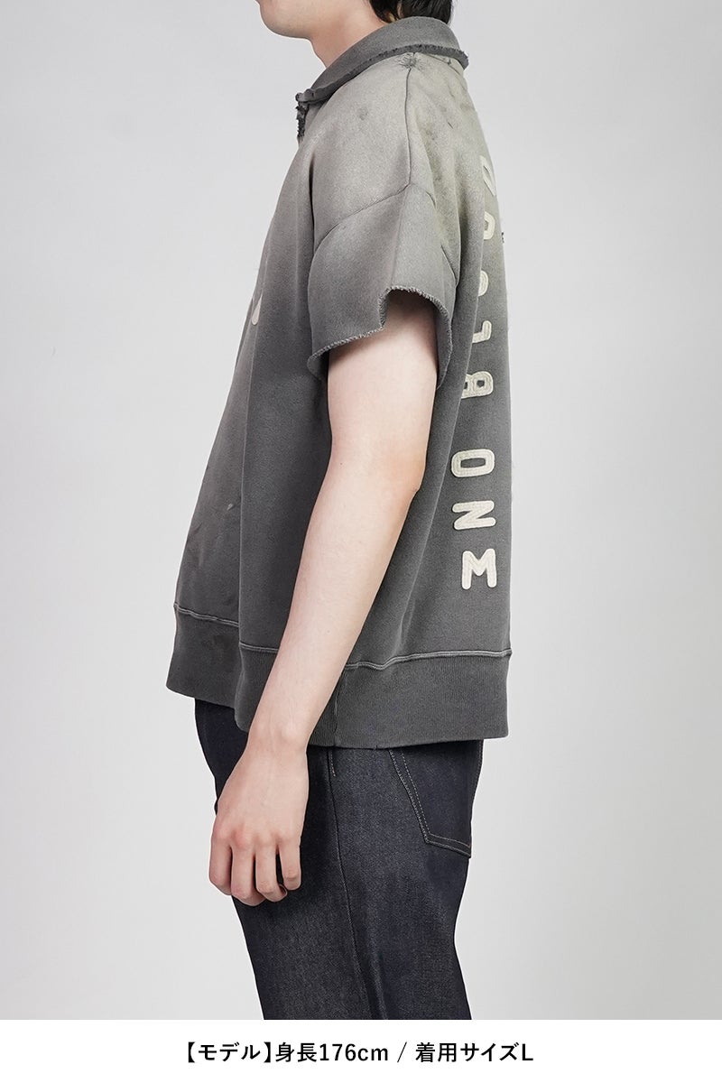  SAINT Mxxxxxx(セントマイケル) SM-MK8-0000-052 / SS HALF ZIP SWEAT / SAINT / CHARCOAL ハーフジップスウェット