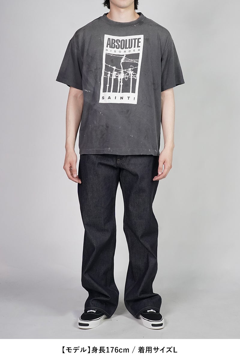 SAINT Mxxxxxx(セントマイケル) SM-MK8-0000-C07 / KK_SS T-SHIRT / ABSOLUTE / BLACK 河村康輔 Tシャツ