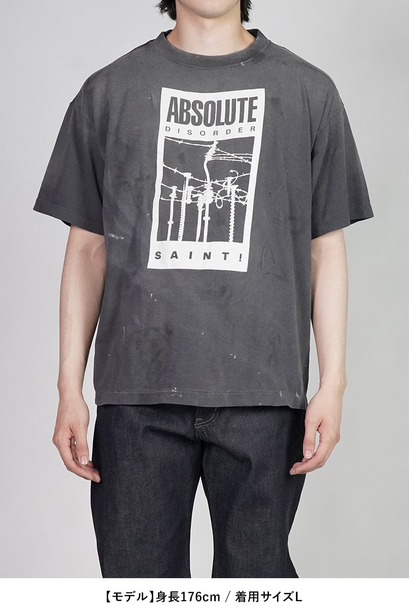 SAINT Mxxxxxx(セントマイケル) SM-MK8-0000-C07 / KK_SS T-SHIRT / ABSOLUTE / BLACK 河村康輔 Tシャツ