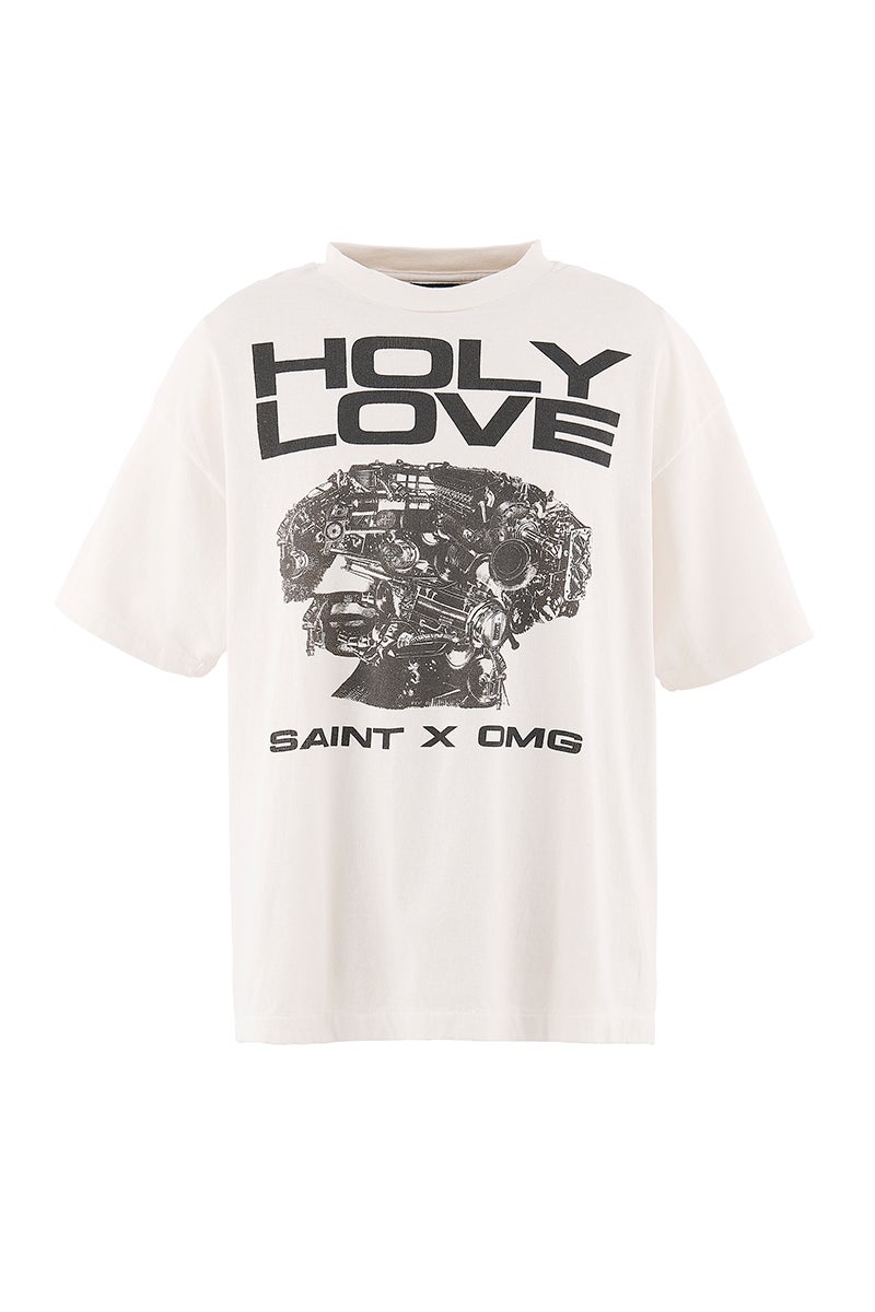 SAINT Mxxxxxx(セントマイケル) SM-MK8-0000-C08 / KK_SS T-SHIRT / HOLY LOVE / WHITE 河村康輔 Tシャツ