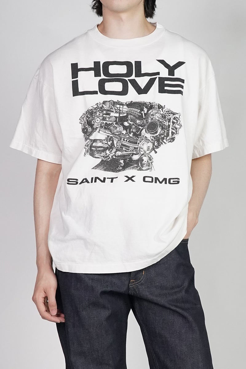 SAINT Mxxxxxx(セントマイケル) SM-MK8-0000-C08 / KK_SS T-SHIRT / HOLY LOVE / WHITE 河村康輔 Tシャツ