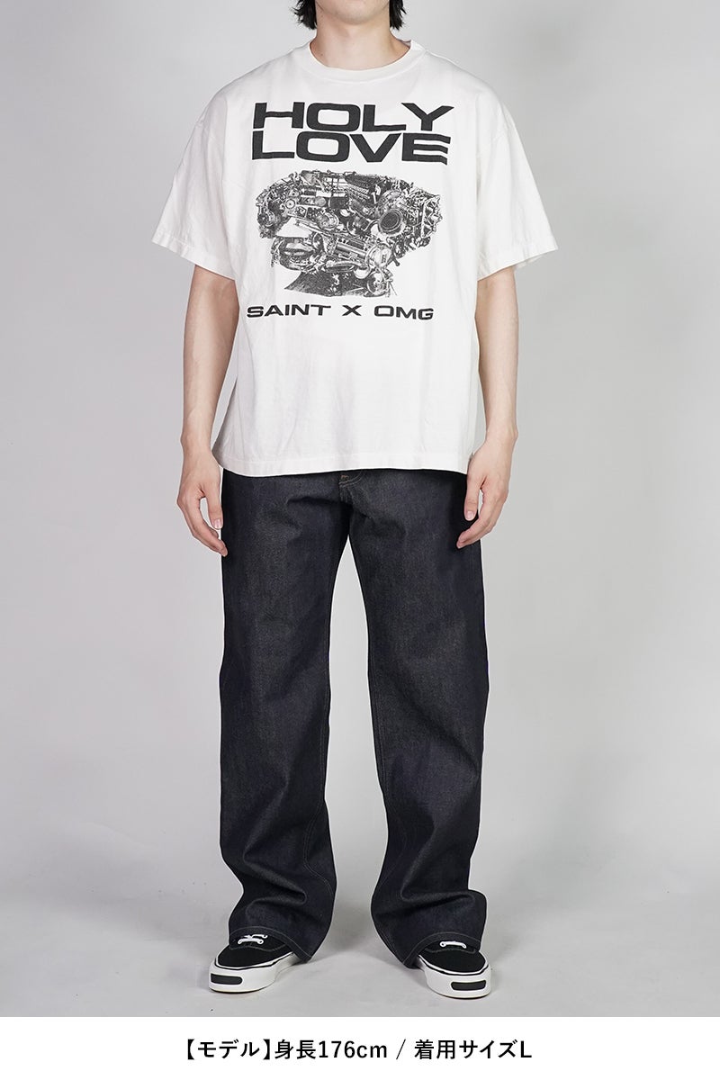 SAINT Mxxxxxx(セントマイケル) SM-MK8-0000-C08 / KK_SS T-SHIRT / HOLY LOVE / WHITE 河村康輔 Tシャツ