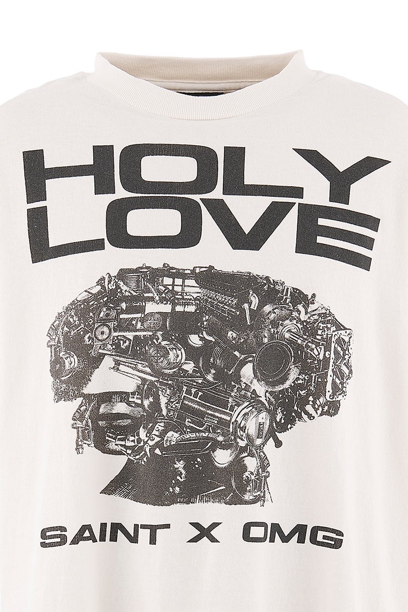 SAINT Mxxxxxx(セントマイケル) SM-MK8-0000-C08 / KK_SS T-SHIRT / HOLY LOVE / WHITE 河村康輔 Tシャツ