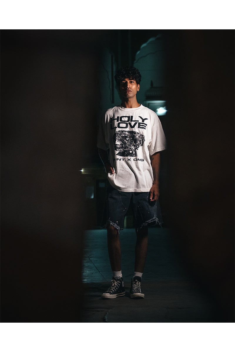 SAINT Mxxxxxx(セントマイケル) SM-MK8-0000-C08 / KK_SS T-SHIRT / HOLY LOVE / WHITE 河村康輔 Tシャツ