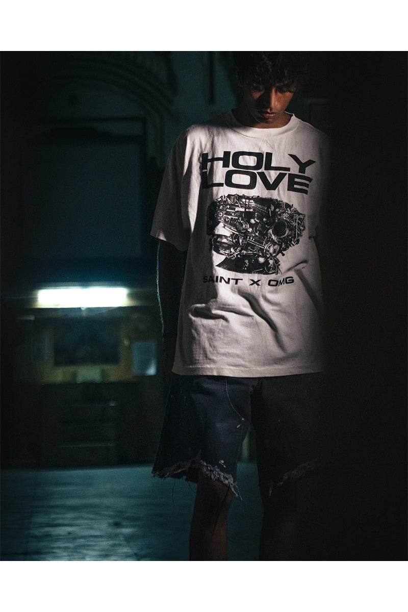 SAINT Mxxxxxx(セントマイケル) SM-MK8-0000-C08 / KK_SS T-SHIRT / HOLY LOVE / WHITE 河村康輔 Tシャツ